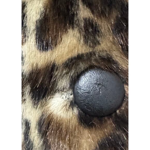 BCBG Generation Cheetah Leopard Faux Fur Coat  M - Picture 11 of 13
